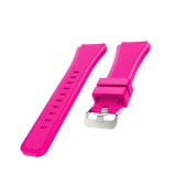 Curea silicon compatibila Garmin Vivoactive 4, telescoape Quick Release, 22mm, Roz, Very Dream