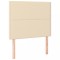 Tablii de pat, 2 buc, crem, 80x5x78/88 cm, textil