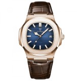 Cumpara ieftin Ceas barbatesc de mana Poedagar Fashion Quartz Casual Piele Maro Albastru