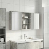 vidaXL Set dulap baie cu raft 3 pcs 126 x 16 x 62.5 cm Lemn compozit 3403827