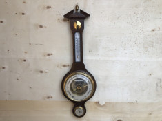 Barometru vechi german,cu termometru si higrometru foto