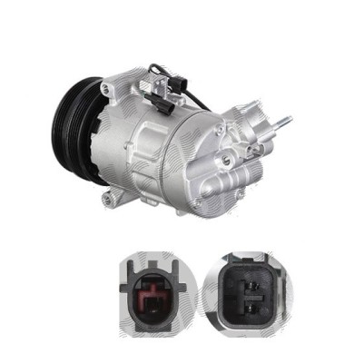 Compresor aer conditionat Volvo C70, 2006-2013, motorizare 2.0 D3, 110kw/2.0 D4, 130kw, diesel, rola curea 115/120 mm, 44321 caneluri, tip Sanden: PX foto