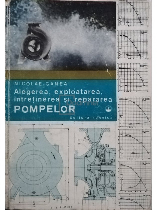Nicolae Ganea - Alegerea, exploatarea, intretinerea si repararea pompelor (editia 1981)
