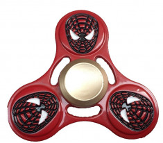 Jucarie Metalica Anti-Stres Fidget Spinner Spiderman Face foto