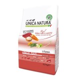 Hrana uscata pentru caini talie mare, Unica Natura, cu Cerb, orez si morcovi, 2,5kg