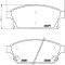 Placute frana Cadillac Ats; Chevrolet Cruze (J300), Orlando (J309), Trax, Volt; Opel Ampera, Astra J, Mokka, Zafira Tourer C (P12); Vauxhall ZAFIRA M