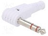 Conector jack, Jack 6,3mm, 3 contacte, tata, CLIFF - FM1106W