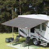 vidaXL Tarp rezistent la apă Gri și Portocalie 460 x 240 cm