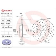 Set disc frana Ford C-Max (Dm2) 02.07-09.10, C-Max 2 (Dxa/Cb7 Dxa/Ceu) 04.10-06.19, C-Max 2 Van 10.10-06.19, Focus C-Max (Dm2) 10.03-03.07, Focus 2 (