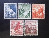 Germania Reich-ul German 1938 Winterhilfswerk Peisaje din Austria Ostmark 5v Lot partial Ștampilat / Neștampilat - A0040