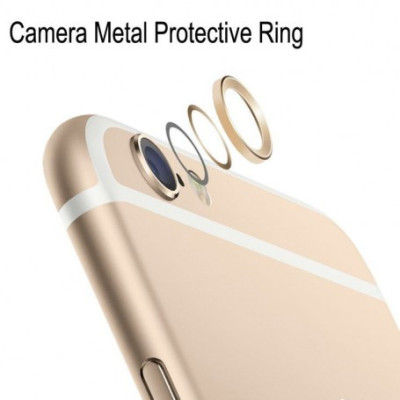 Inel protectie Camera pentru iPhone 6 6 Plus Culoare Aur foto