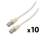 Patch cord F/UTP 6 litat CCA PVC alb 1,5m 26AWG Fire: 8 - Patch cord alb 1,5m