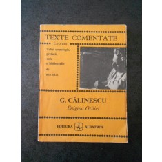 G. CALINESCU - ENIGMA OTILIEI