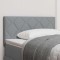 vidaXL Tăblie din Țesătură Geometric Gri deschis 90 cm țesătură 42007215