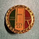 Insigna Asociatia Filatelica Romana 1958 1983 25 ani