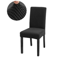 Husa universala pentru scaune clasice, model CATIFEA, culoare NEGRU
