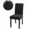 Husa universala pentru scaune clasice, model CATIFEA, culoare NEGRU