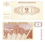 Slovenia 2 Tolari 1990 P-2 UNC