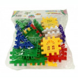 Set 40 blocuri Mini Waffle model casute multicolor