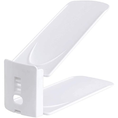 Suport pentru pantofi, flippy, din plastic, reglabil, 2 niveluri, 27 x 10 x 20 cm, alb foto