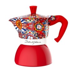 Cafetiera Bialetti Dolce &amp; Gabbana - Moka Induction Rosu 4 cesti