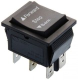 Comutator pentru masinute cu baterie inainte / oprire / inapoi, negru, Lean 1894