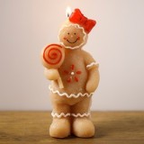 Lumanare de Craciun Figurina Om de Turta Dulce 7x5x17cm, CMCLASS