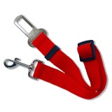 Cumpara ieftin Lesa tip centura de siguranta pentru auto, pentru caini si pisici, 80 cm, rosu, Oem