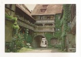 FA135 -Carte Postala- FRANTA - Obernai. La Cour des Cavaliers richement fleurie, circulata 1982