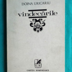 Doina Uricariu – Vindecarile ( volum debut )