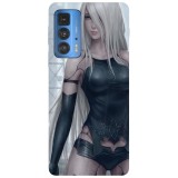 Husa compatibila cu Motorola G20 model Nier Automata A2, Silicon, TPU, Viceversa, Transparent, Carcasa