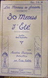 30 MENUS D&#039;ETE , PARIS , 1929