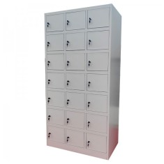 Vestiar metalic Premium pentru valori cu 21 compartimente, 900x500x1800 mm (LxlxH), Neasamblat, PLUS