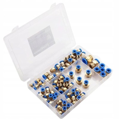 Set de 72 Cuple rapide pneumatice 4-16mm 1/8&amp;quot;-1/2&amp;quot; KD5853 foto