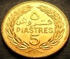 Moneda exotica 5 PIASTRES - LIBAN, anul 1972 * cod 3792 = A.UNC + LUCIU BATERE, Asia