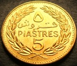 Cumpara ieftin Moneda exotica 5 PIASTRES - LIBAN, anul 1972 * cod 3792 = A.UNC + LUCIU BATERE, Asia