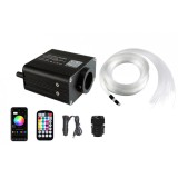 Kit Fibra Optica Plafon Instelat 16W cu TWINKLE, RGBW 550 Fire 3M 0.75mm cu aplicatie - AMB72