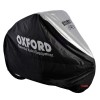 Prelata Protectie Bicicleta Oxford Aquatex Negru/Argintiu - Husa Impermeabila Anti-Praf, UV, 190x72x110cm