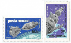 Romania, LP 702/1969, Apollo 9 si 10, MNH foto