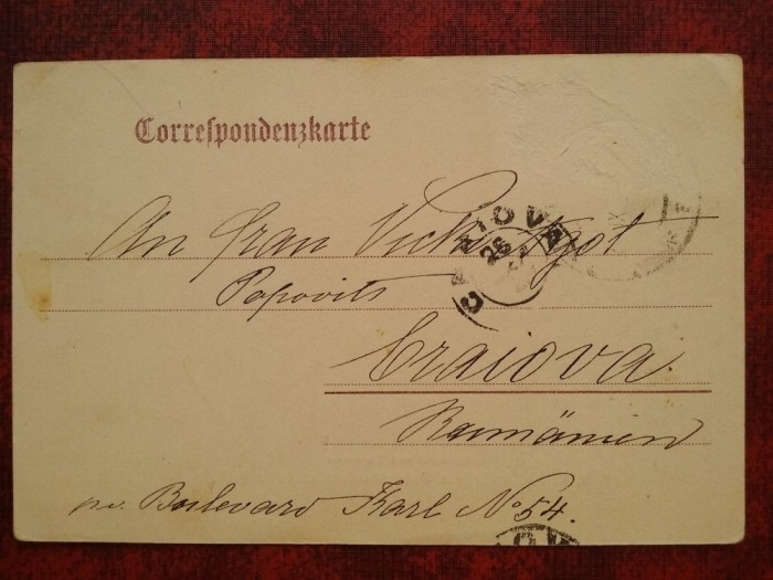 1906-C.P.circ. -Viena-CRAIOVA