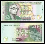 MAURITIUS █ bancnota █ 200 Rupees █ 2007 █ P-57b █ UNC █ necirculata