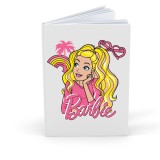 Agenda/Jurnal pentru copii, 100 file, foaie alba, Barbie