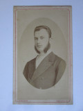 Fotografie pe carton 106 x 65 mm Franz Duschek-Bucuresci circa 1880, Alb-Negru, Romania pana la 1900, Portrete