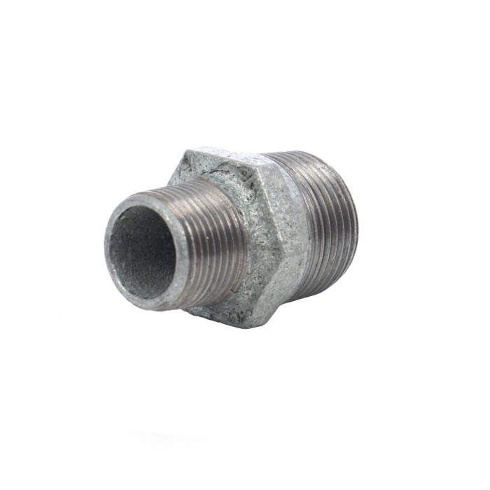 Niplu fonta zincata, redus, FE, 1&quot; x 3/4&quot;, 245