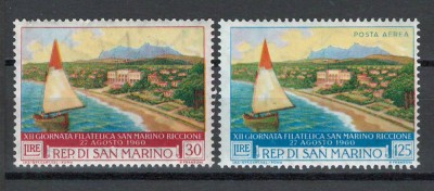 San Marino 1960 Mi 665/66 - Expozitia Internationala Riccione foto