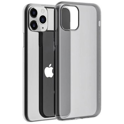 Husa Silicon iPhone 11 Pro Max Grey Ultra Thin Borofone Transparenta foto