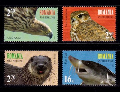 RO 2017 ,LP 2145 ,&amp;quot;Specii periclitate , em. comuna Ro - ONU &amp;quot; , serie , MNH foto