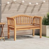 vidaXL Bancă de grădină 120x53.5x85 cm din lemn solid de tec
