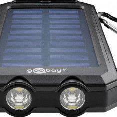 Solar PowerBank 8000mAh cu lanterna LED busola rezistent la socuri si apa Goobay