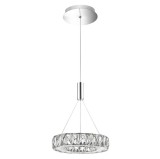 Cumpara ieftin Lustra lux rotunda Lisana, abajur din sticla transparenta, &Oslash; 27 cm, 7402402 - Novaluce Transparent